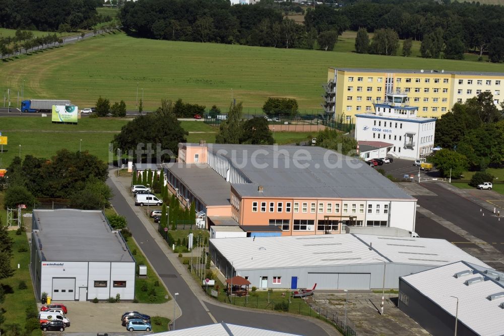 Kamenz von oben - Flugplatz Kamenz in Kamenz im Bundesland Sachsen