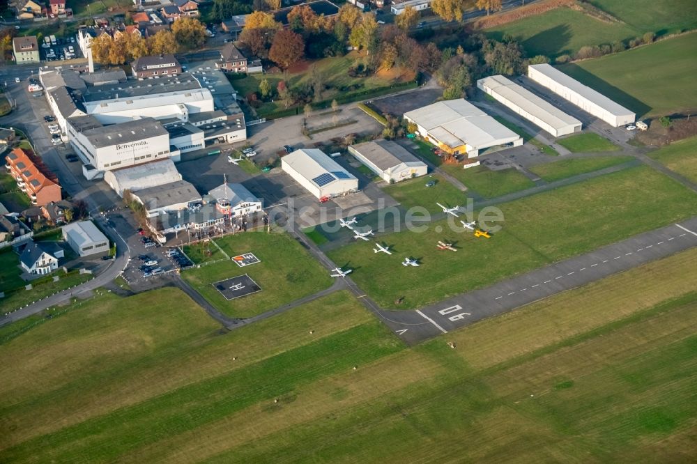 Hamm aus der Vogelperspektive: Flugplatz des Luftsport-Clubs Hamm e.V. in Hamm im Bundesland Nordrhein-Westfalen