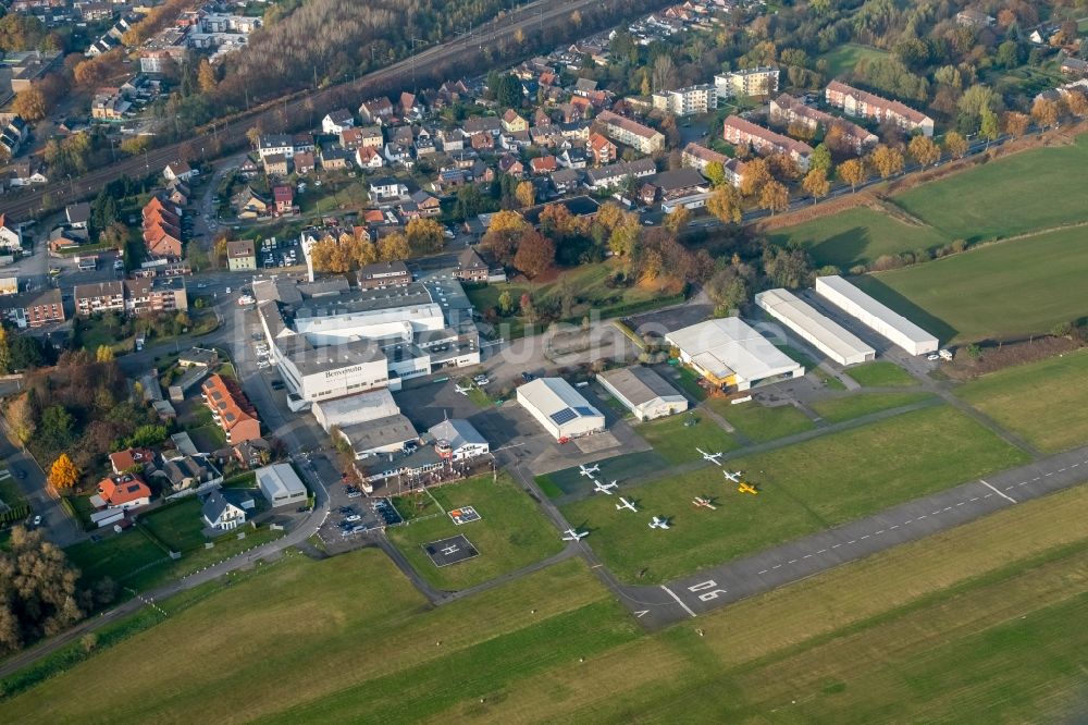 Luftbild Hamm - Flugplatz des Luftsport-Clubs Hamm e.V. in Hamm im Bundesland Nordrhein-Westfalen