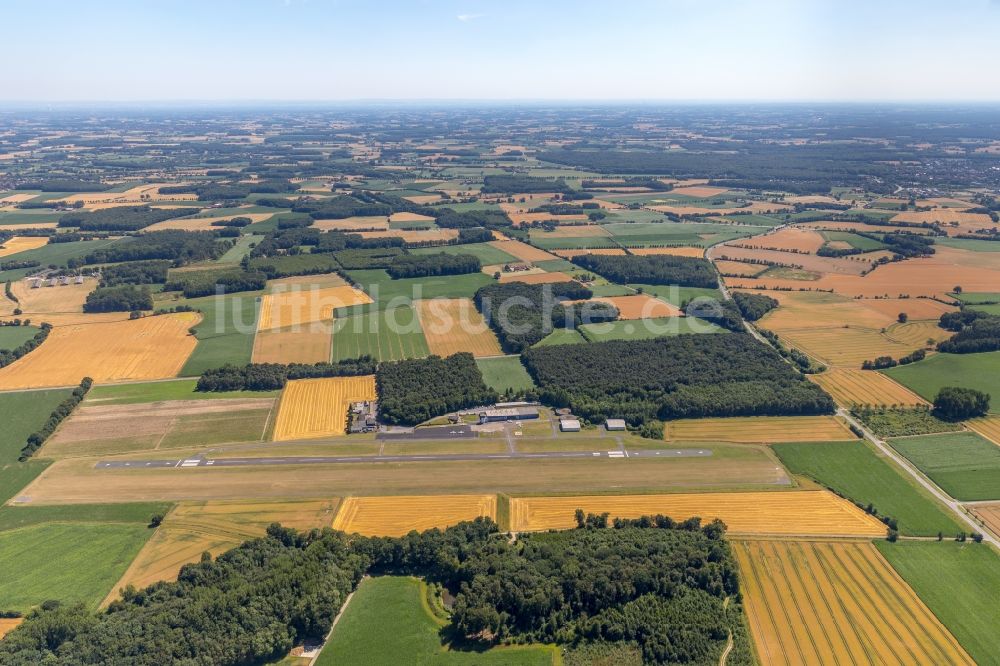 Luftaufnahme Telgte - Flugplatz Münster-Telgte in Telgte im Bundesland Nordrhein-Westfalen, Deutschland