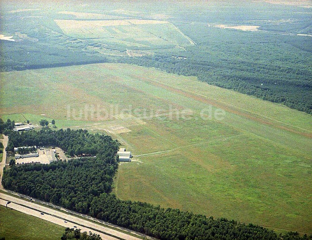 Luftbild Schwarzheide / Brandenburg - Flugplatz Schwarzheide.