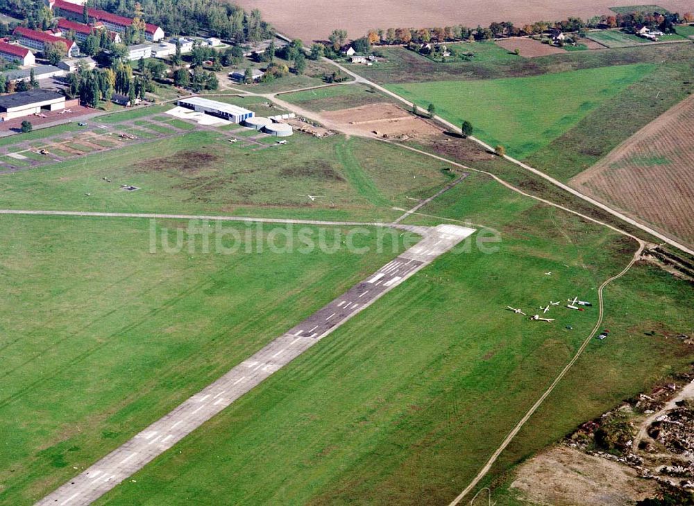 Strausberg / Brandenburg von oben - Flugplatz Strausberg