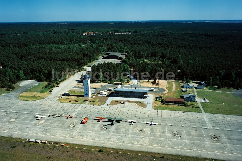 Drewitz von oben - Flugplatz / Verkehrslandeplatz Cottbus-Drewitz im Bundesland Brandenburg