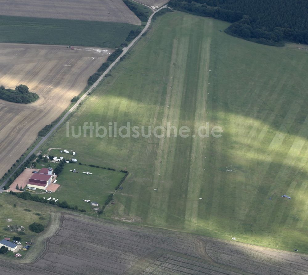 Luftaufnahme Waren - Flugplatz Vielist in Waren im Bundesland Mecklenburg-Vorpommern