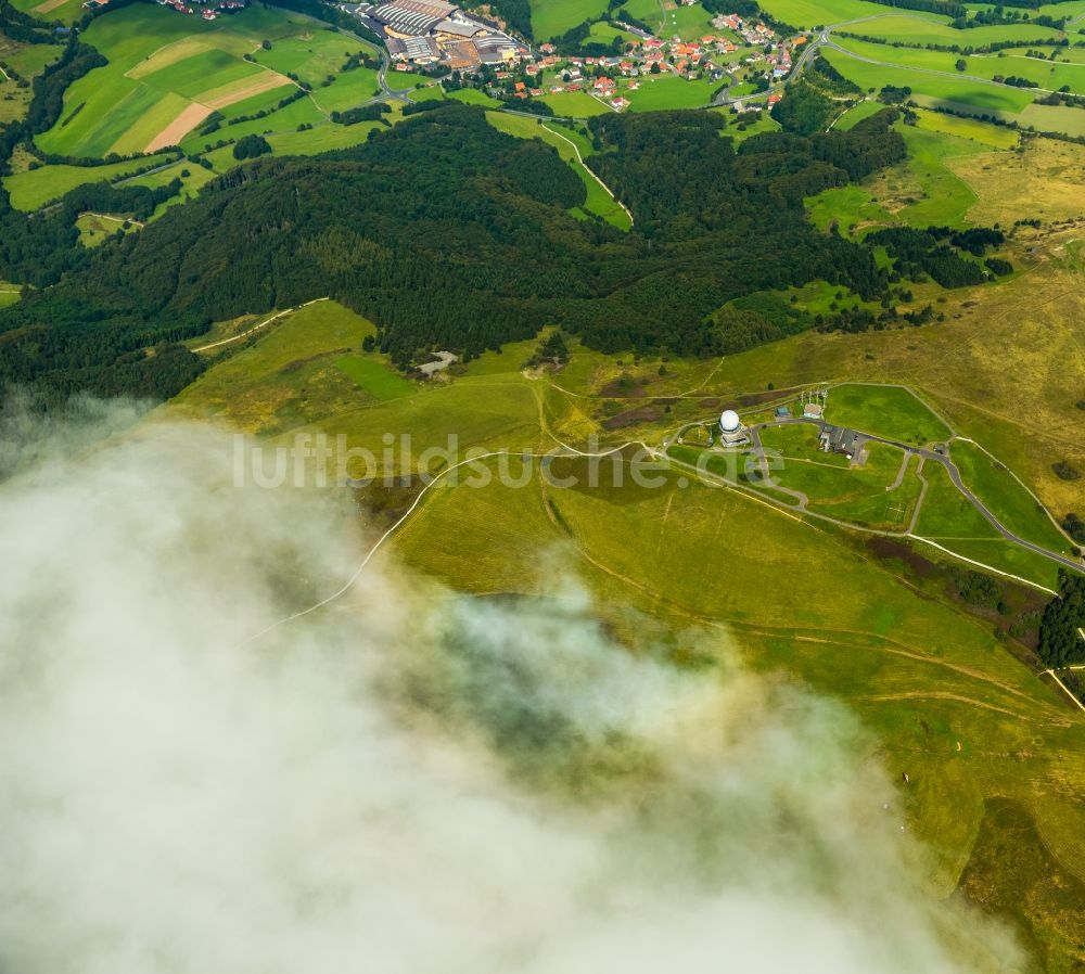 Luftaufnahme Poppenhausen (Wasserkuppe) - Flugplatz Wasserkuppe in Poppenhausen (Wasserkuppe) im Bundesland Hessen