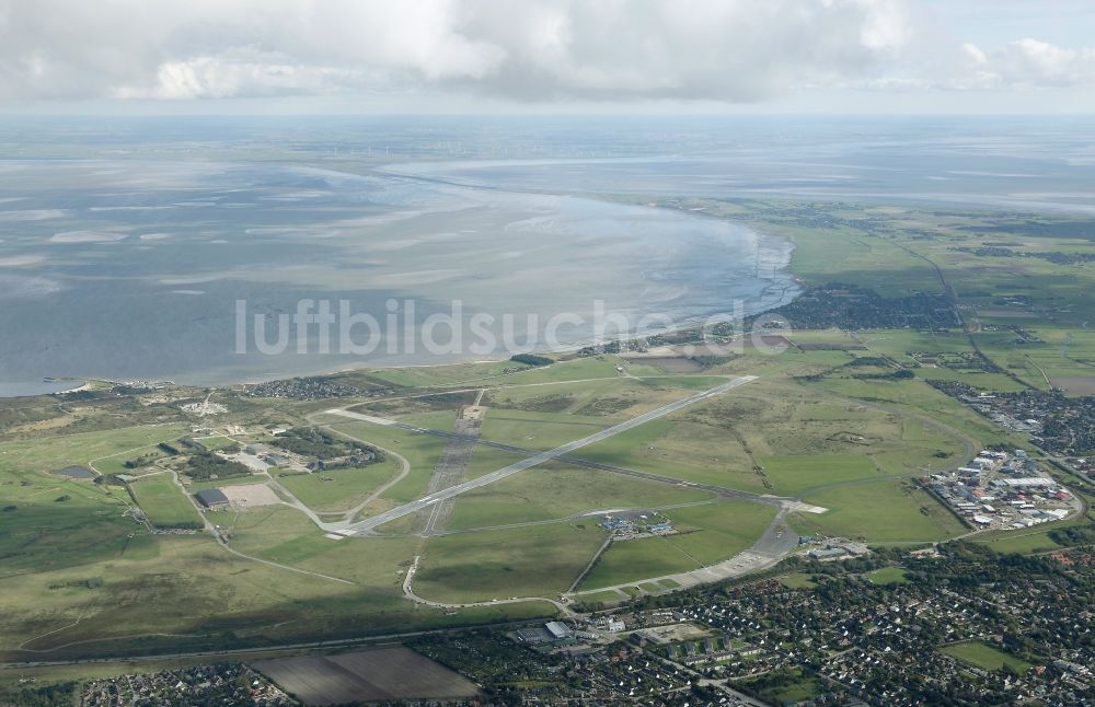 Sylt aus der Vogelperspektive: Flugplatz Westerland auf Sylt im Bundesland Schleswig-Holstein