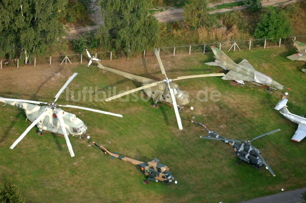 Cottbus von oben - Flugplatzmuseum Cottbus