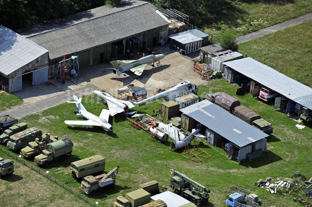 Cottbus von oben - Flugplatzmuseum Cottbus