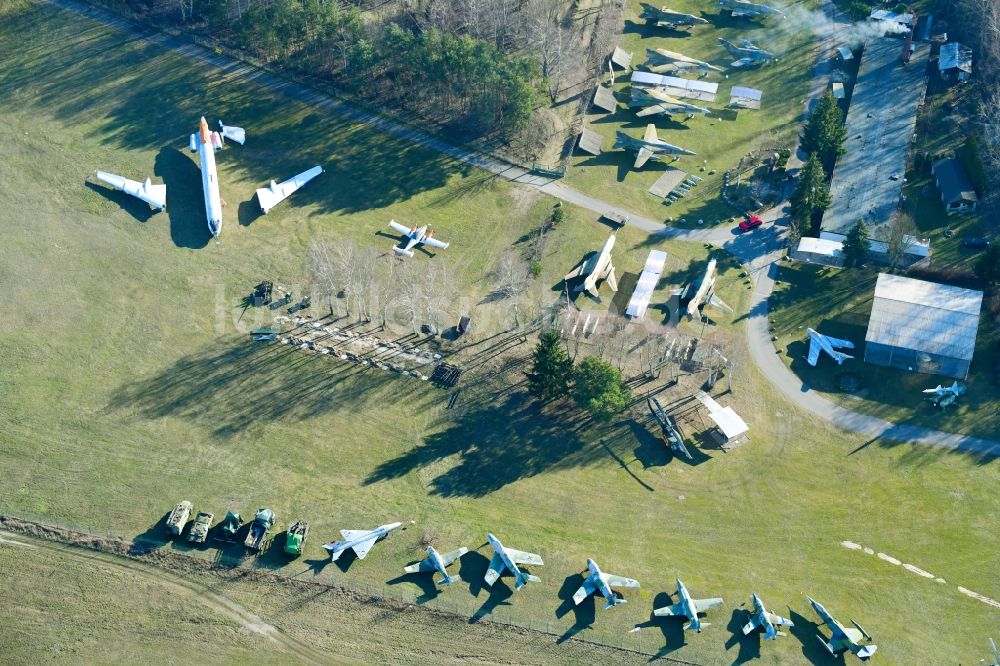 Luftaufnahme Cottbus - Flugplatzmuseum Cottbus im Bundesland Brandenburg