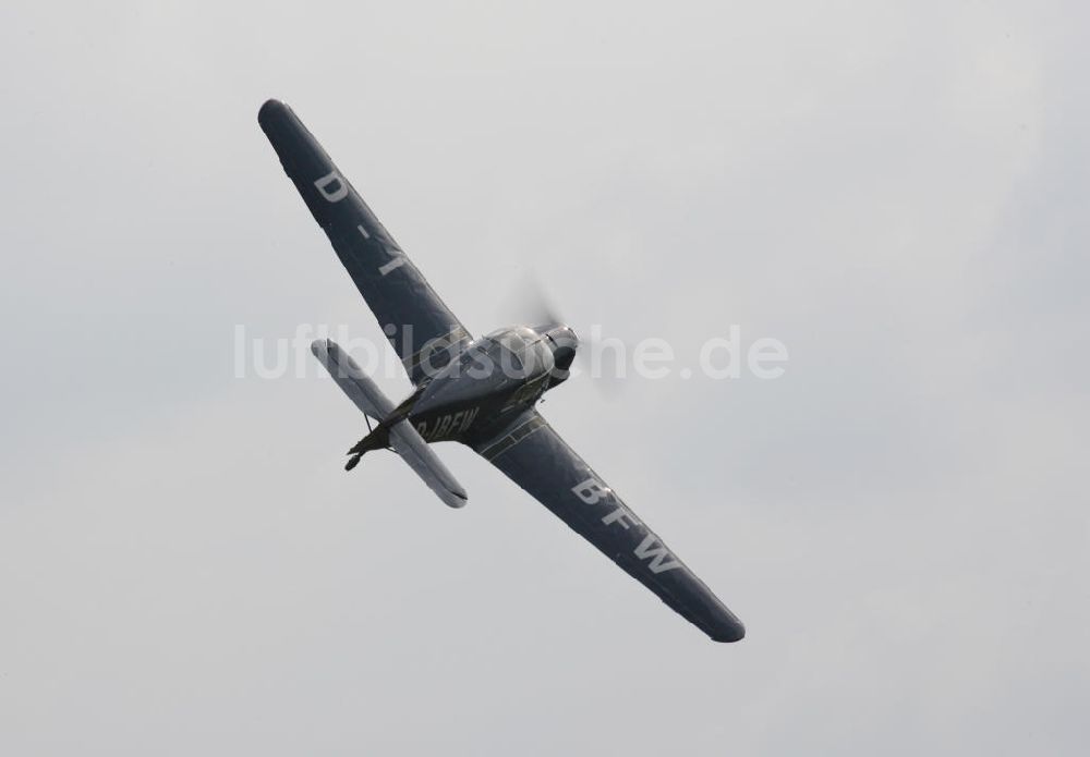 Eutingen im Gäu von oben - Flugzeug Messerschmitt Bf 108 nahe dem Segelfluggelände Eutingen im Gäu / Baden-Württemberg