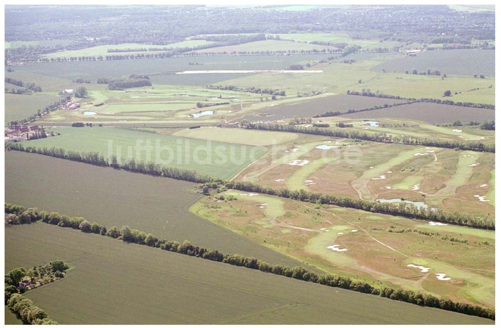 Luftbild Groß Kienitz / Brandenburg - Flugzeugsammlung Junior an der A1 bei Hundsrück