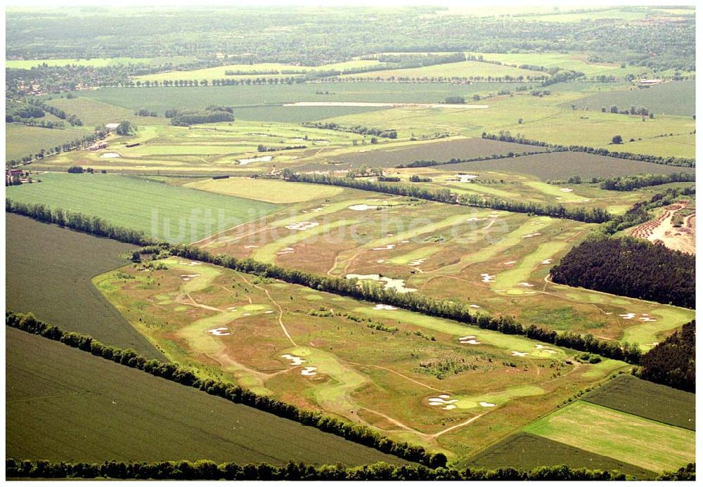 Luftbild Groß Kienitz / Brandenburg - Flugzeugsammlung Junior an der A1 bei Hundsrück