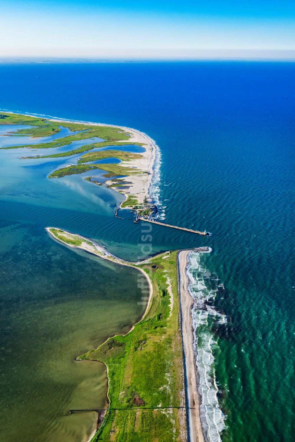 Luftbild Kappeln - Fluß- Mündung der Schleie in die Nordsee in Kappeln im Bundesland Schleswig-Holstein