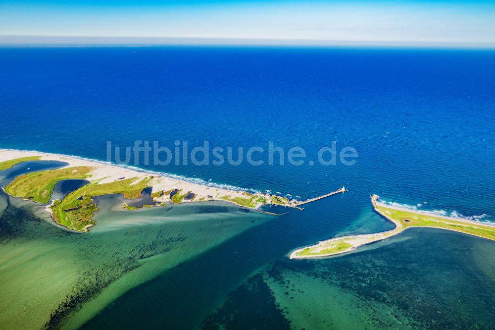 Luftaufnahme Kappeln - Fluß- Mündung der Schleie in die Nordsee in Kappeln im Bundesland Schleswig-Holstein