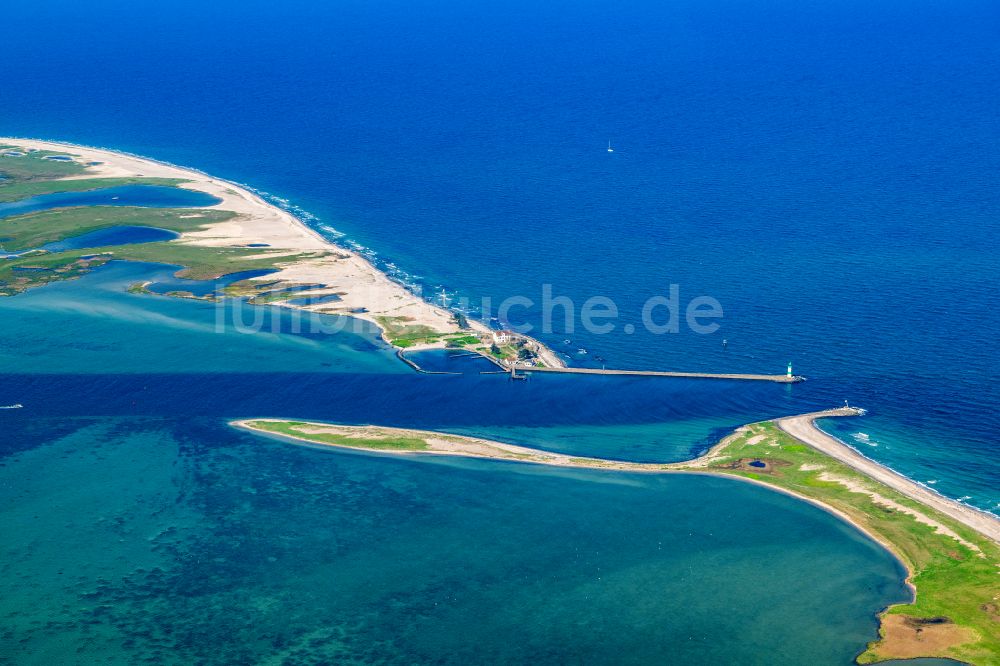 Kappeln von oben - Fluß- Mündung der Schleie in die Nordsee in Kappeln im Bundesland Schleswig-Holstein