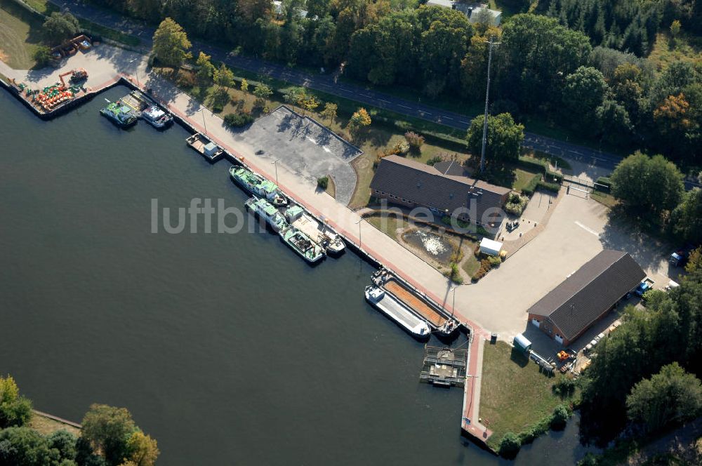 Luftaufnahme GENTHIN - Flussverlauf Elbe-Havel-Kanal in Genthin