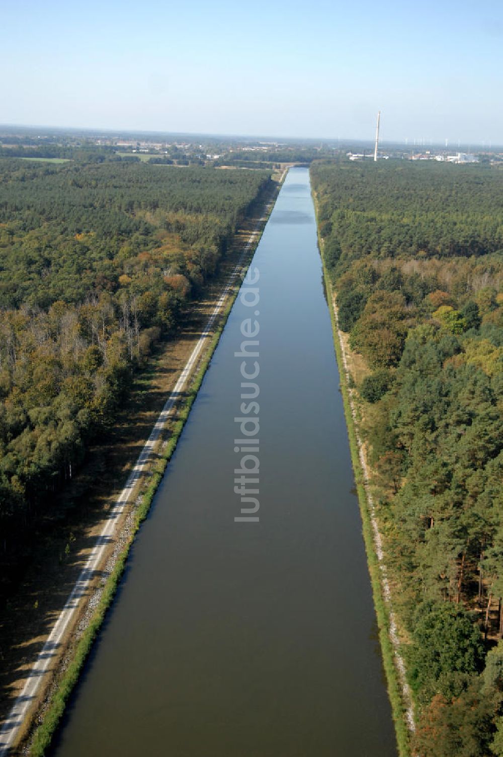 Luftaufnahme Kade - Flussverlauf des Elbe-Havel-Kanal zwischen Kade und Genthin