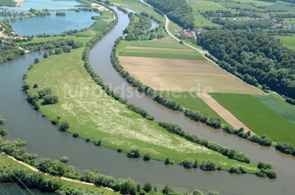 Luftaufnahme Eschenbach - Flussverlauf des Main in Bayern