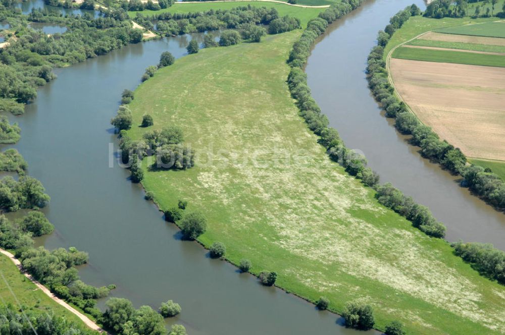 Eschenbach von oben - Flussverlauf des Main in Bayern