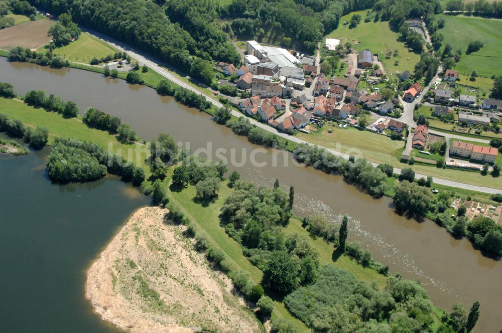 Luftaufnahme Eschenbach - Flussverlauf des Main in Bayern