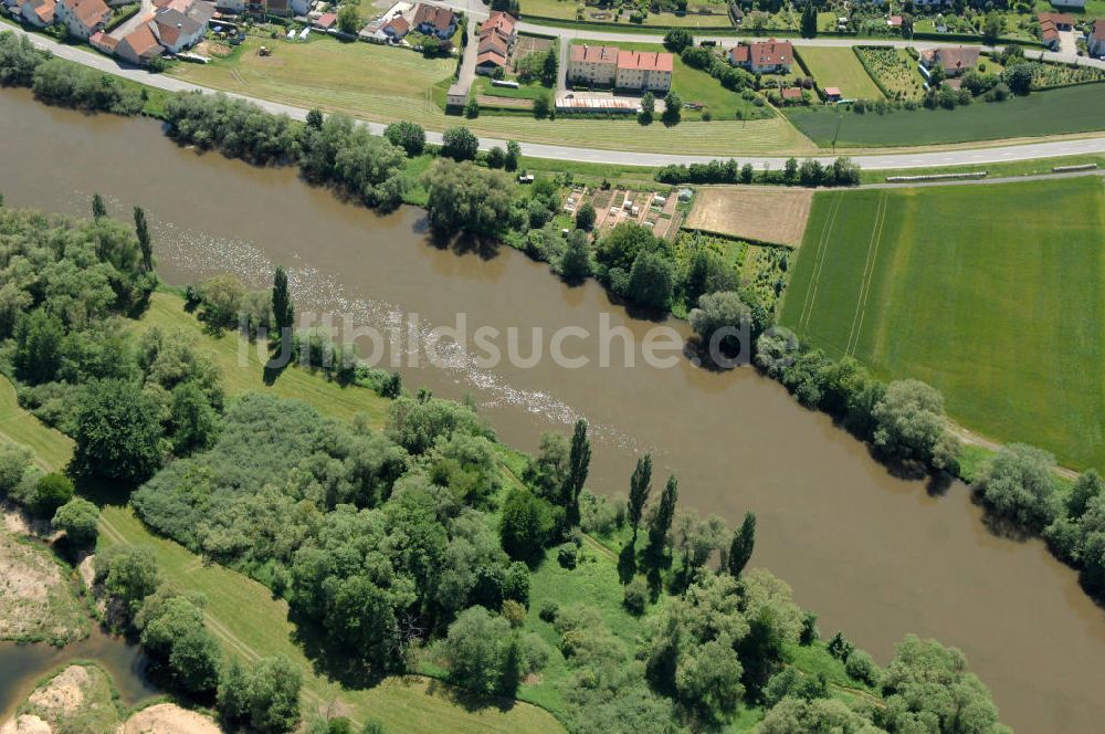 Eschenbach von oben - Flussverlauf des Main in Bayern