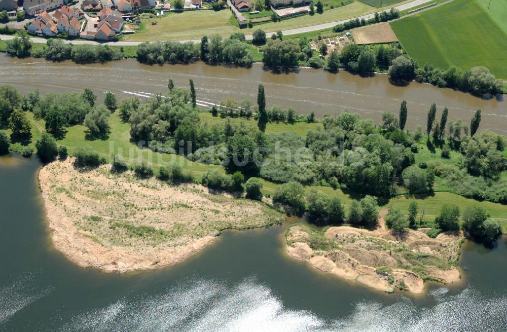 Luftaufnahme Eschenbach - Flussverlauf des Main in Bayern