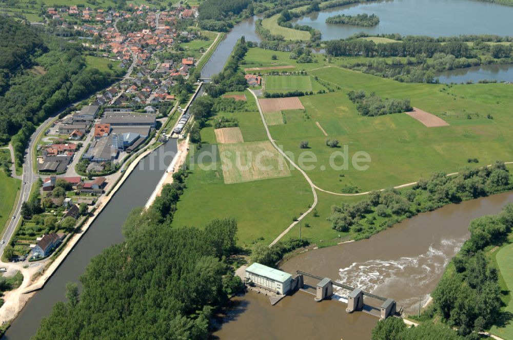 Limbach von oben - Flussverlauf des Main in Bayern