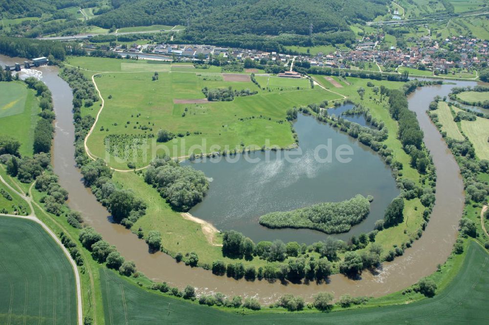 Luftbild Limbach - Flussverlauf des Main in Bayern