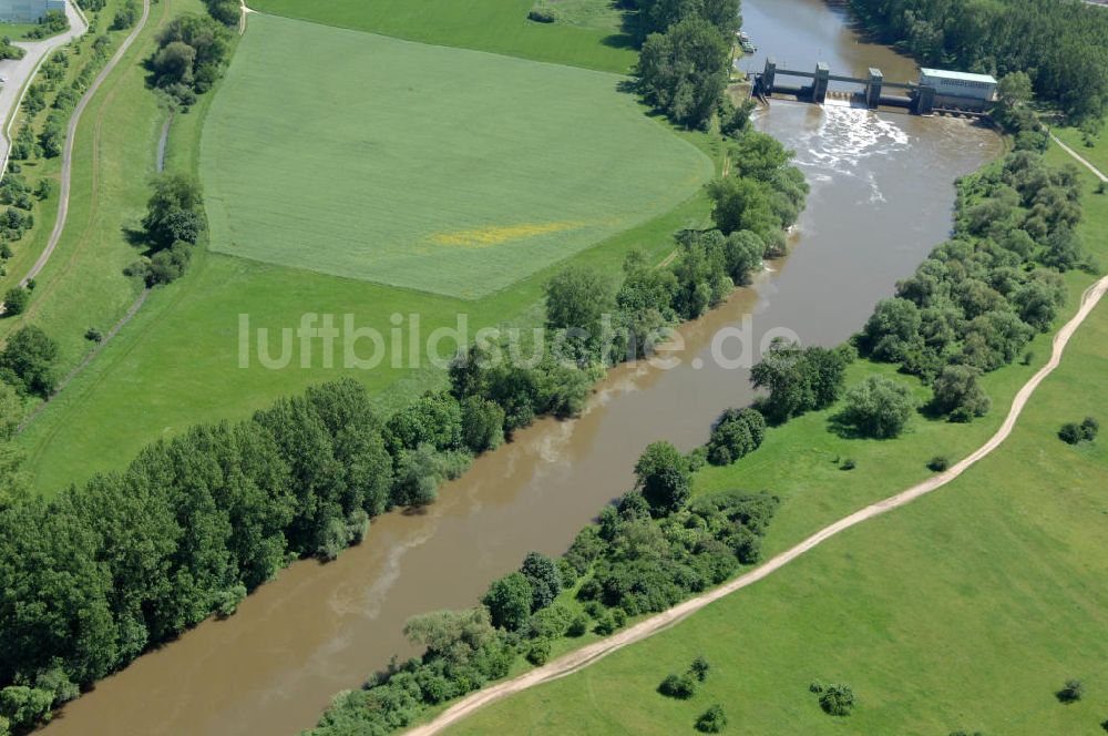 Limbach von oben - Flussverlauf des Main in Bayern