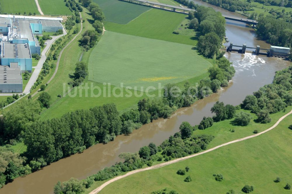 Limbach aus der Vogelperspektive: Flussverlauf des Main in Bayern