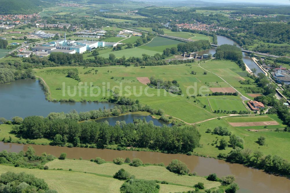 Luftbild Limbach - Flussverlauf des Main in Bayern