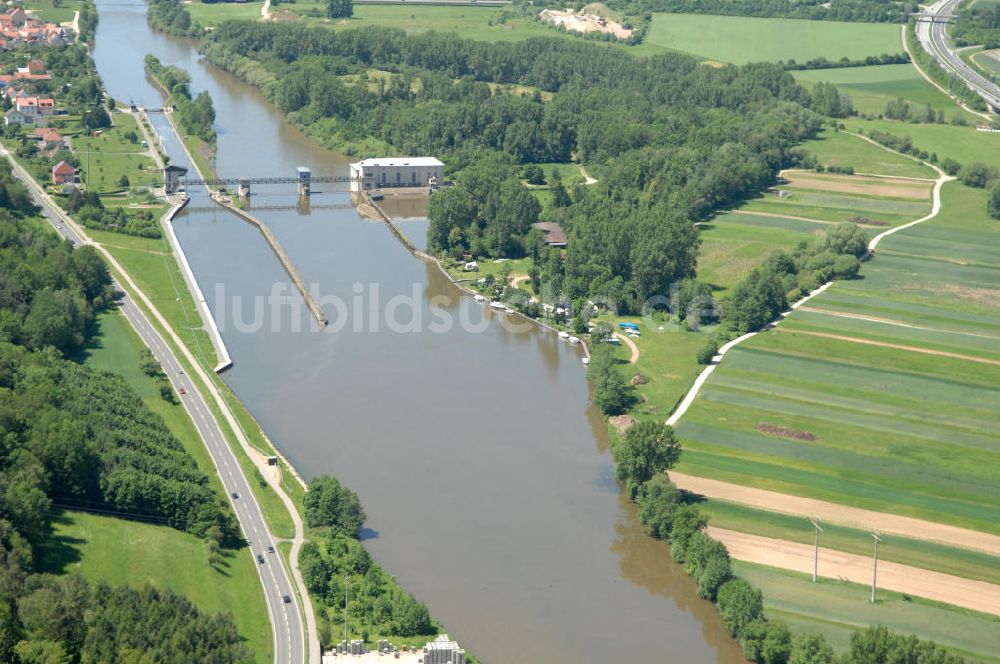 Luftbild Viereth - Flussverlauf des Main in Bayern