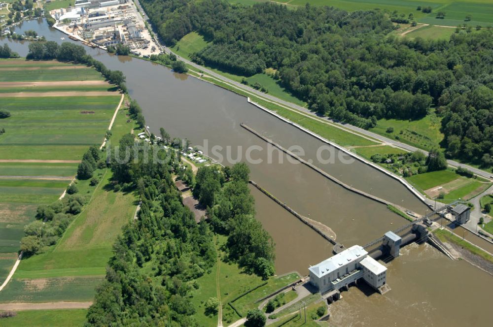 Luftaufnahme Viereth - Flussverlauf des Main in Bayern