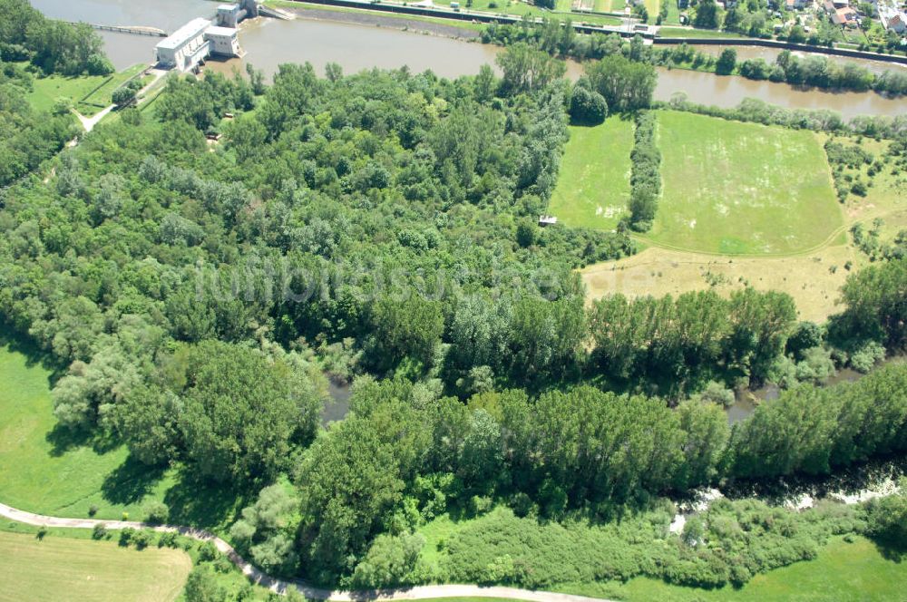 Luftbild Viereth - Flussverlauf des Main in Bayern