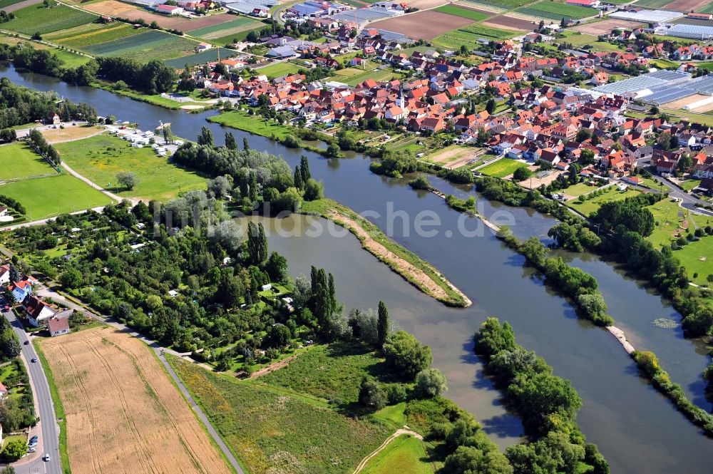 Luftbild Albertshofen - Flussverlauf des Main bei Albertshofen im Bundesland Bayern