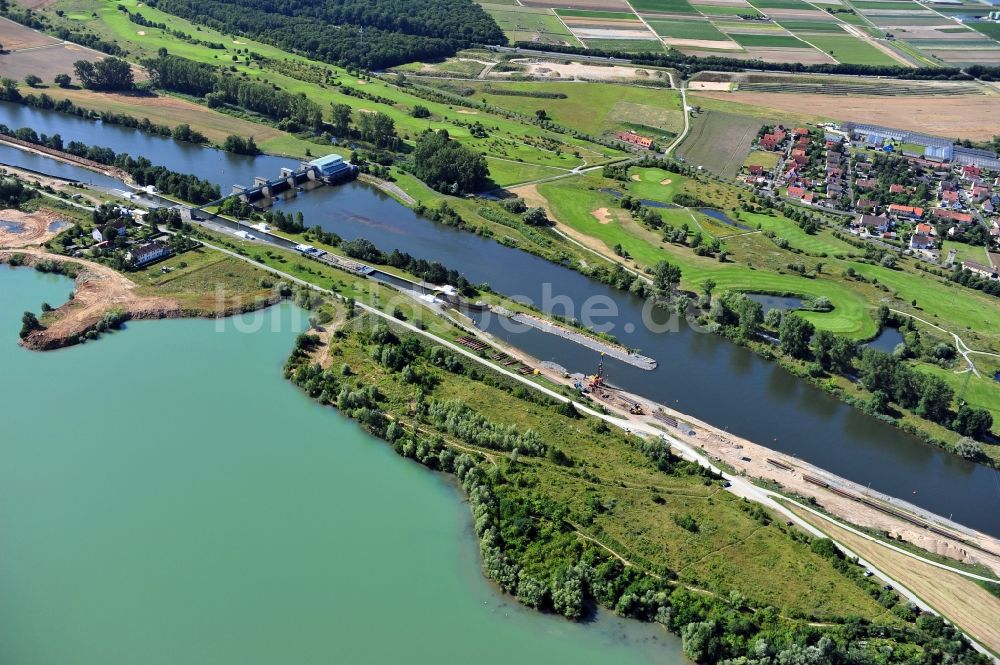 Luftbild Dettelbach - Flussverlauf des Main in Dettelbach im Bundesland Bayern