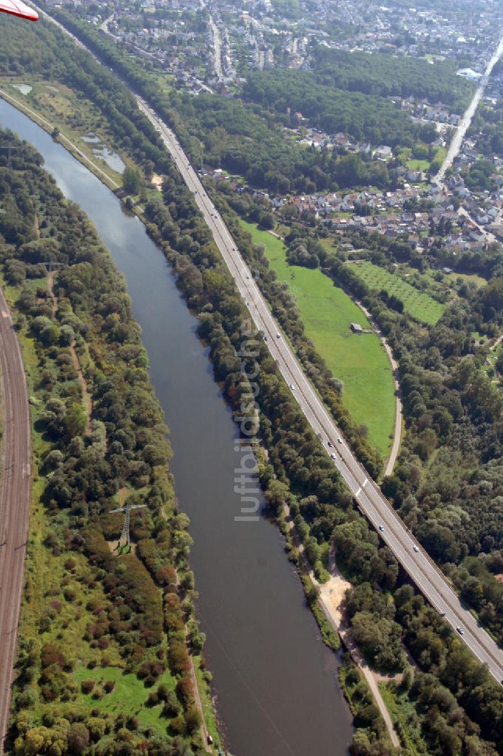 Luftbild Bous - Flußverlauf der Saar bei Bous