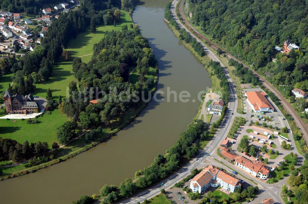 Luftaufnahme Mettlach - Flussverlauf der Saar bei Mettlach