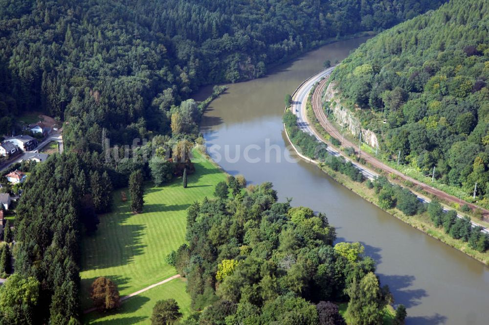 Luftbild Mettlach - Flussverlauf der Saar bei Mettlach