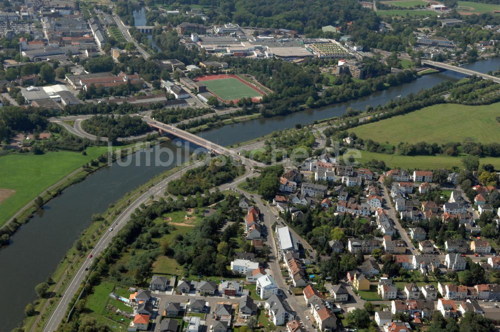 Luftaufnahme Saarlouis - Flußverlauf der Saar bei Saarlouis