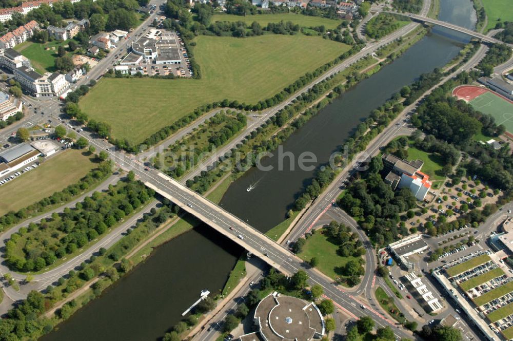 Luftaufnahme Saarlouis - Flußverlauf der Saar bei Saarlouis