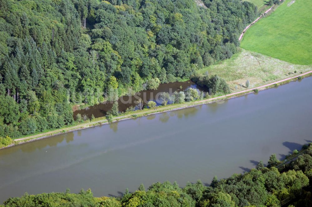 Luftaufnahme Mettlach OT Keuchingen - Flussverlauf der Saar an der Saarschleife