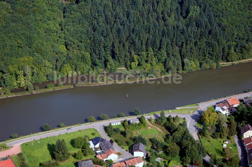 Luftbild Mettlach OT Keuchingen - Flussverlauf der Saar an der Saarschleife