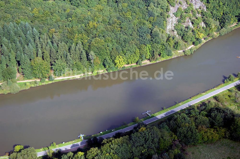 Luftaufnahme Mettlach OT Keuchingen - Flussverlauf der Saar an der Saarschleife