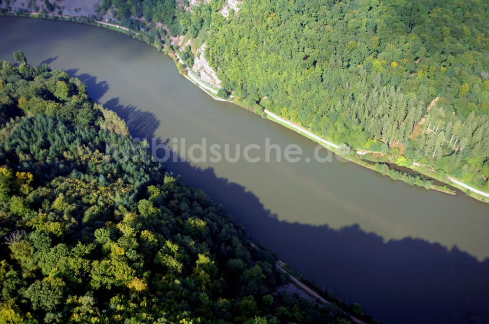 Luftaufnahme Mettlach OT Keuchingen - Flussverlauf der Saar an der Saarschleife