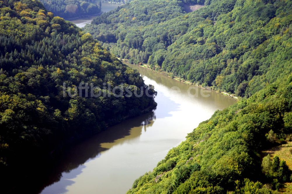 Luftbild Mettlach OT Keuchingen - Flussverlauf der Saar an der Saarschleife