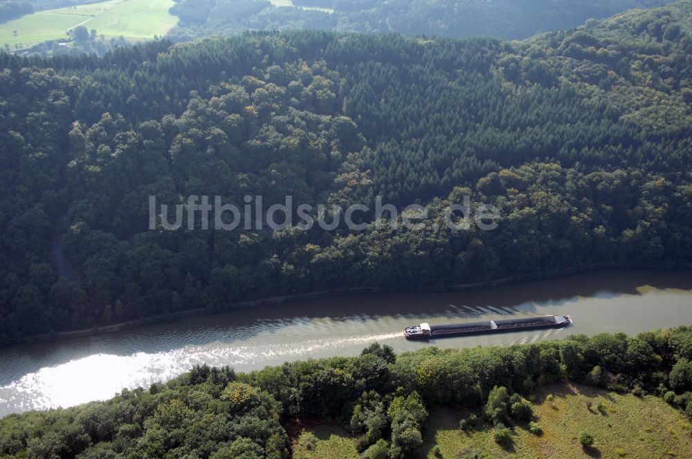 Luftaufnahme Mettlach OT Keuchingen - Flussverlauf der Saar an der Saarschleife