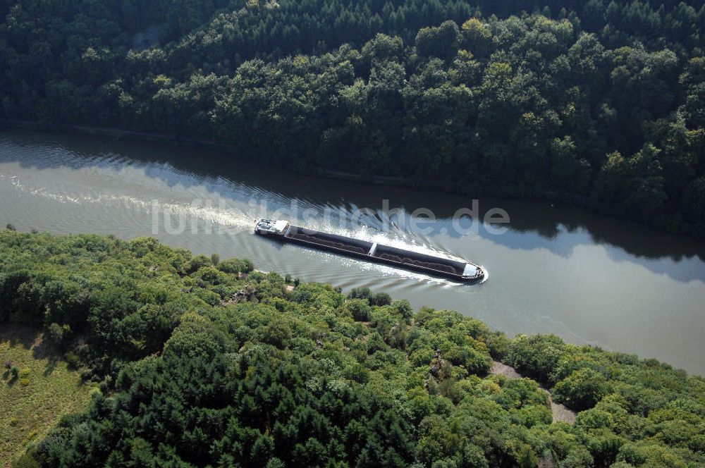 Mettlach OT Keuchingen aus der Vogelperspektive: Flussverlauf der Saar an der Saarschleife