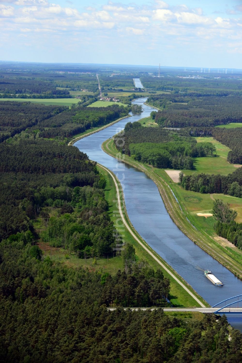 Luftbild Wusterwitz - Flussverlauf zwischen Wusterwitz und Kade im Bundesland Brandenburg und Sachsen-Anhalt