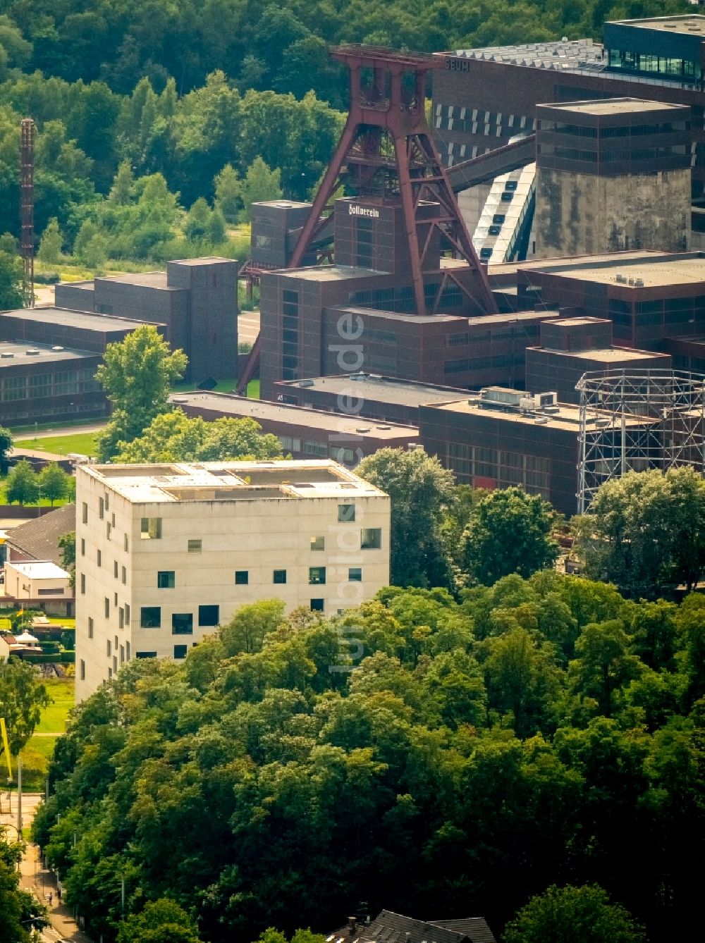 Essen von oben - Folkwang Universität der Künste - SANAA-Gebäude in Essen im Bundesland Nordrhein-Westfalen - NRW, Deutschland